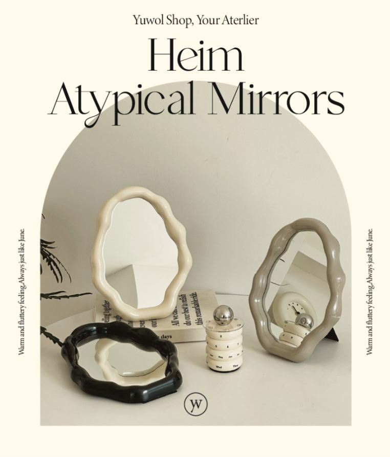 [Made in Korea] Asymmetrical Art Mirror