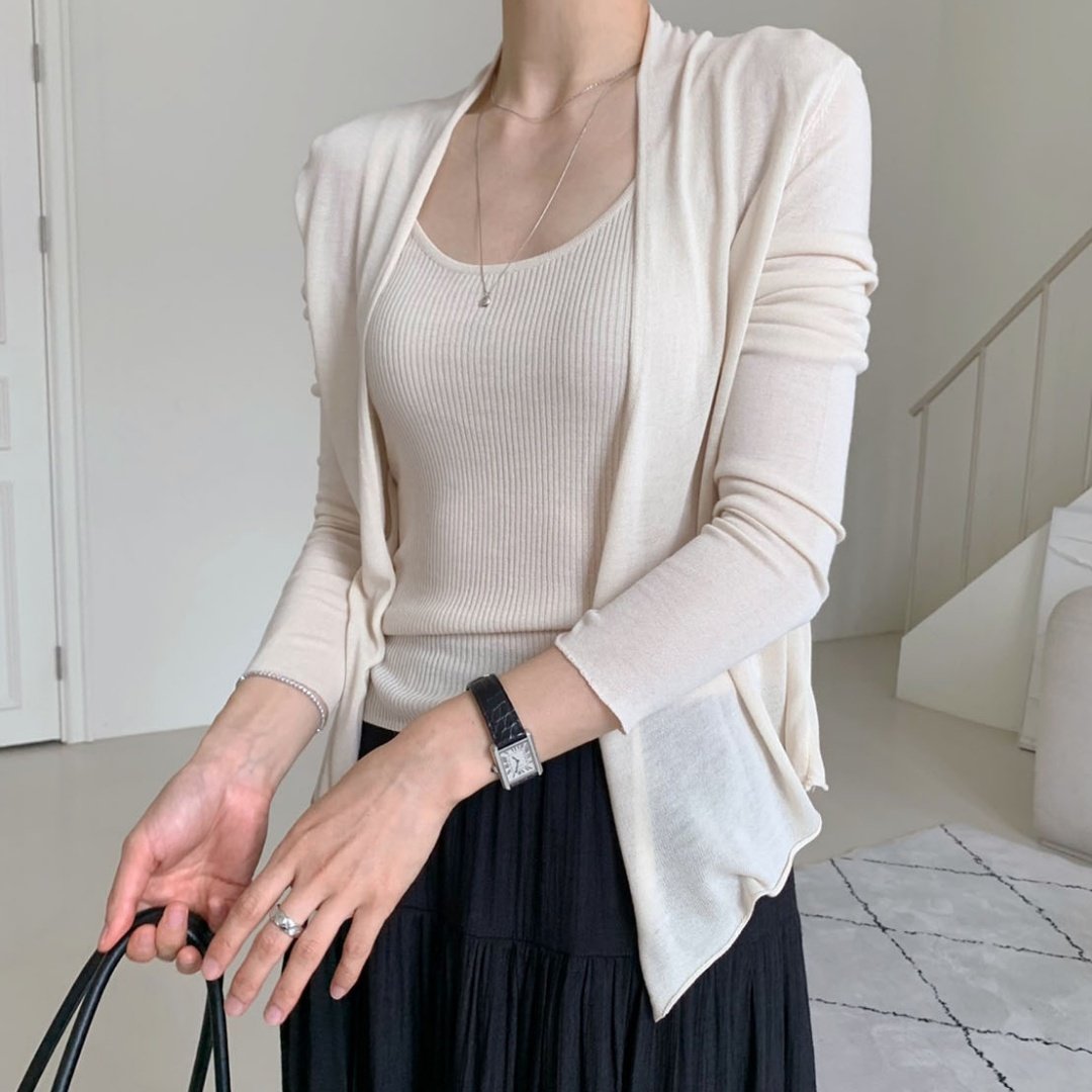 Summer Air Knit Cardigan Set