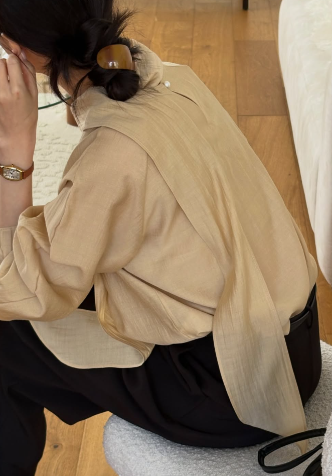 Scarf Tie Ribbon Blouse