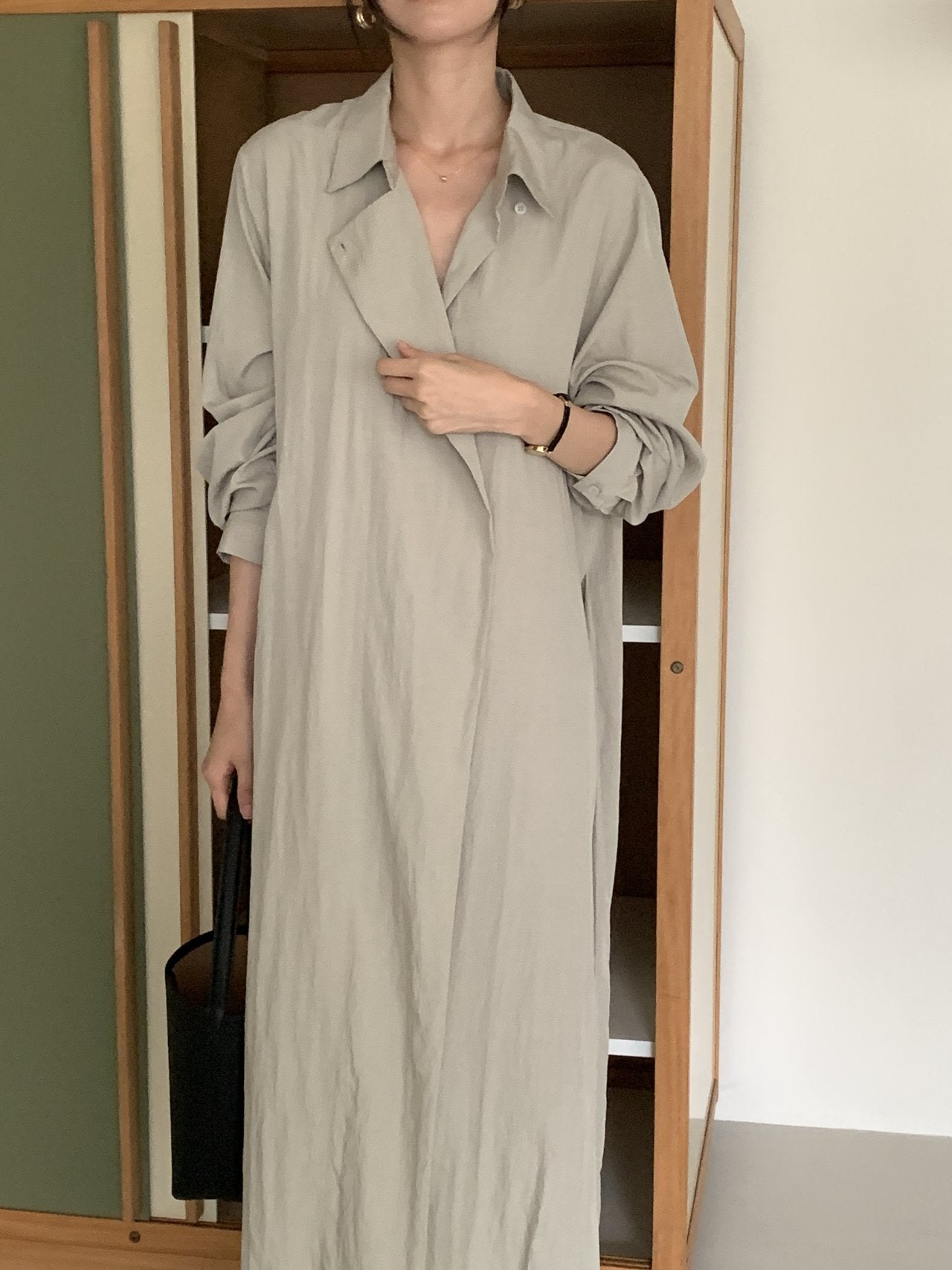 Trench-Style Shirt Dress