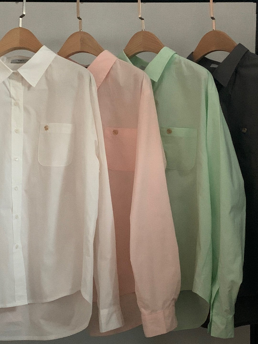 [Best Seller] Essential Cotton Button Down Shirt * Local Delivery: 1–2 Business Days (pink) *