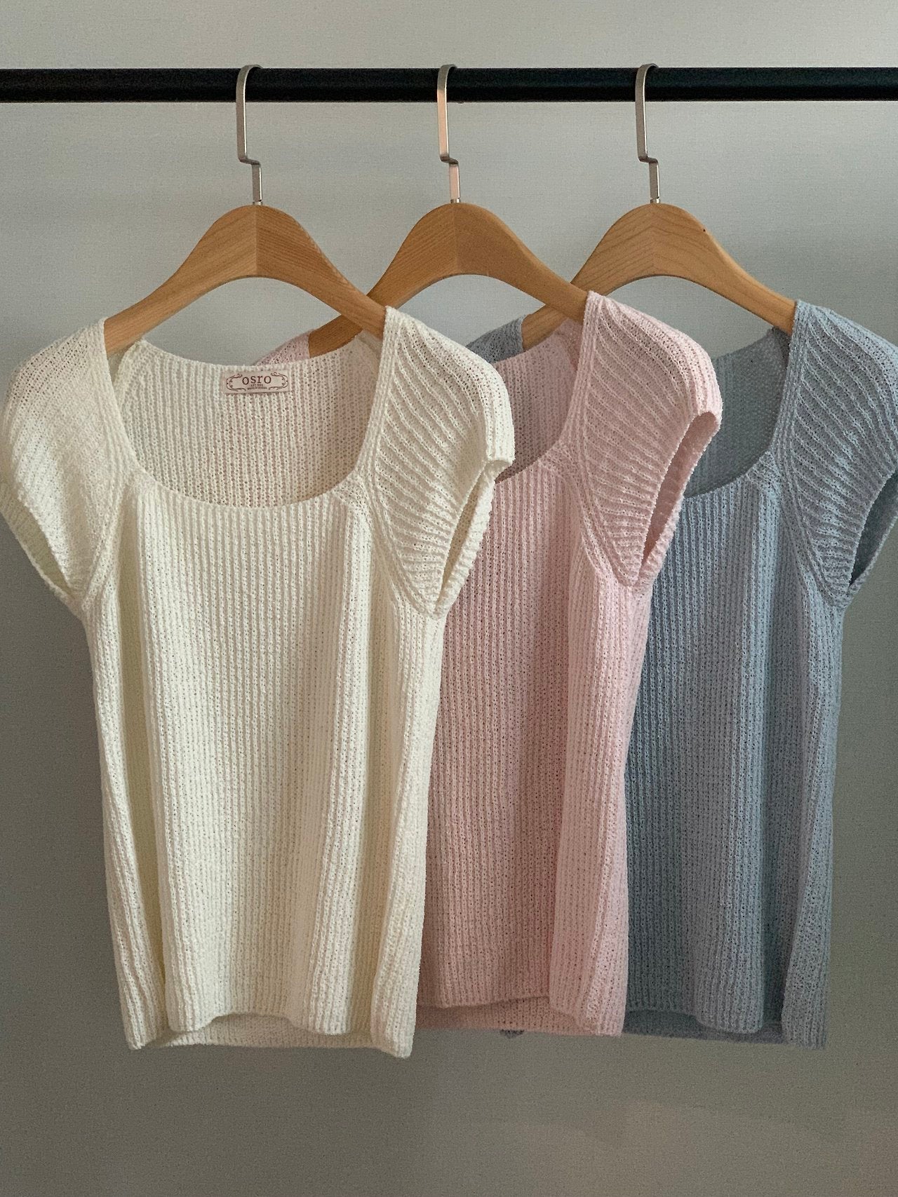 Cap-Sleeve Boatneck Knit