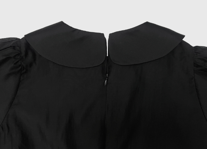 A Subtly Shimmering Balloon Silhouette Dress