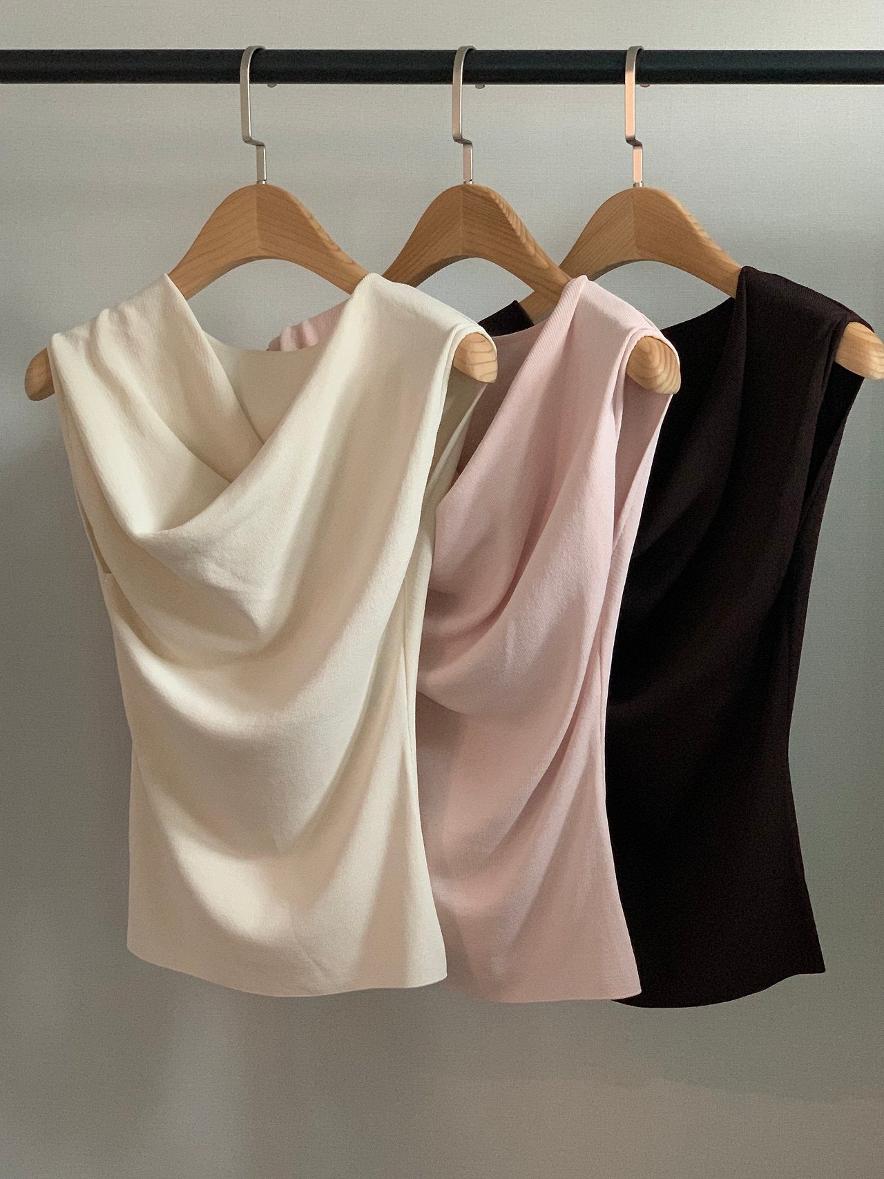 Two-Way Shirred Knit Top