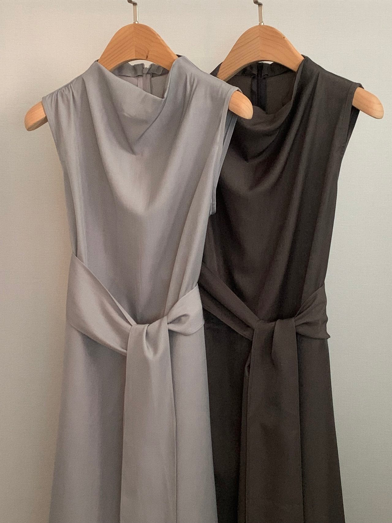 Chocolat Draped Flare Dress