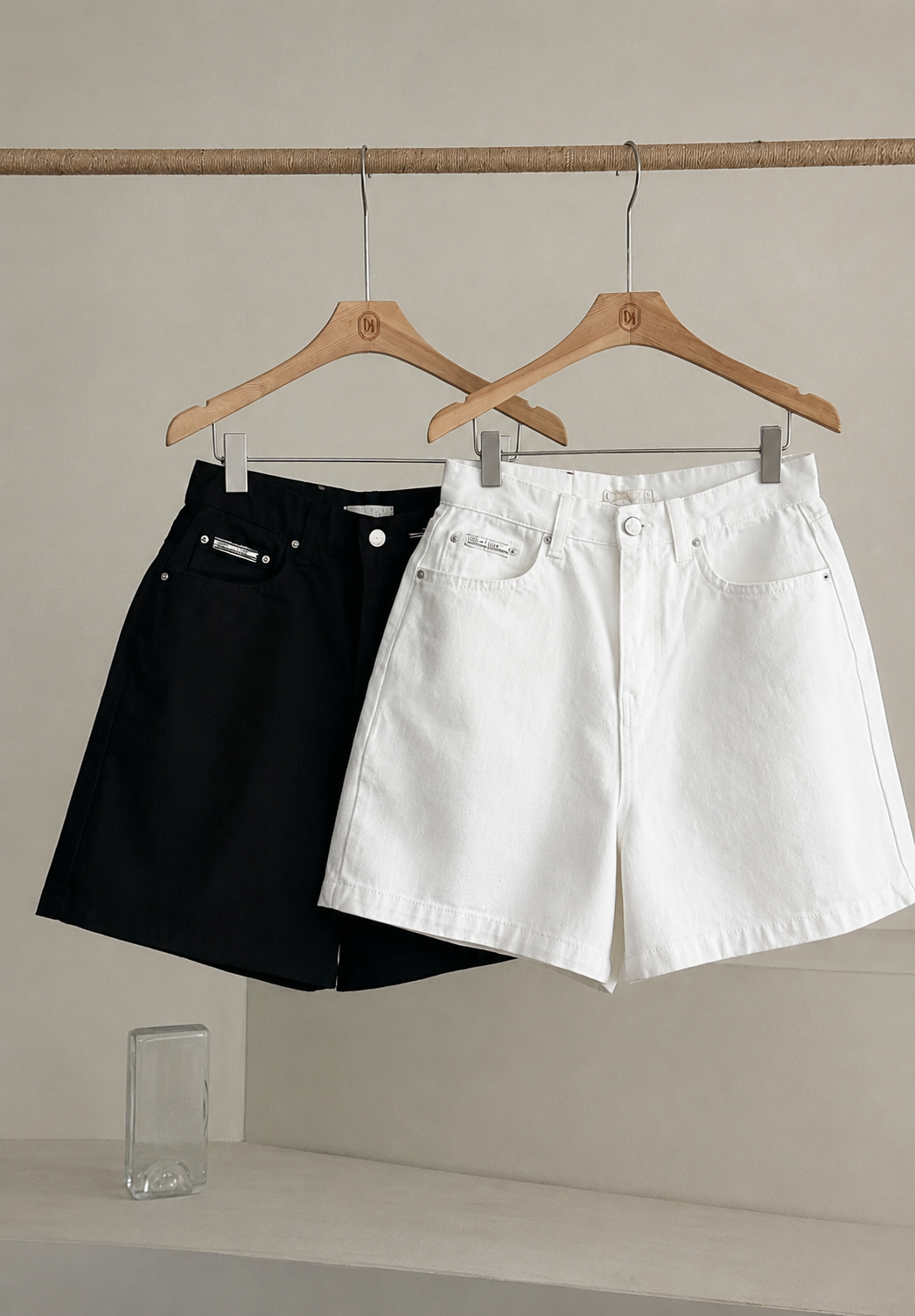 Structured Wide-Leg Cotton Shorts