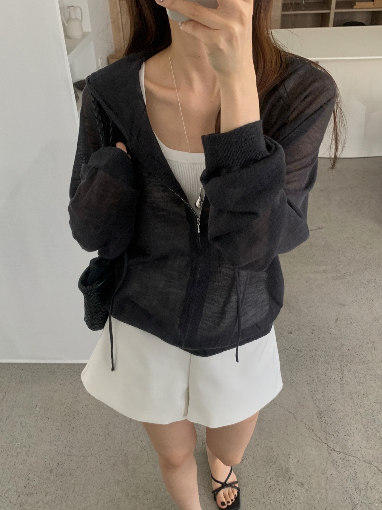 Linen Hooded Knit