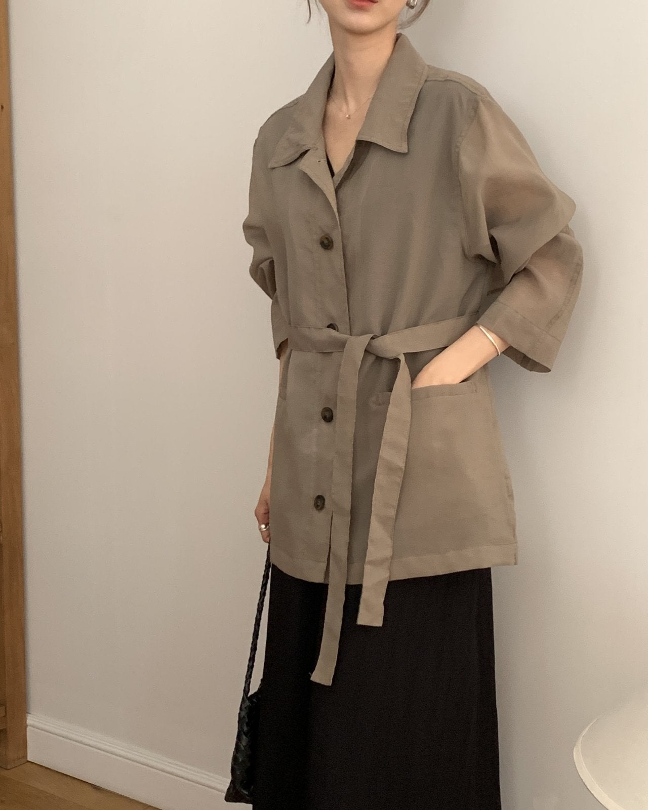 Linen-Blended Field Jacket