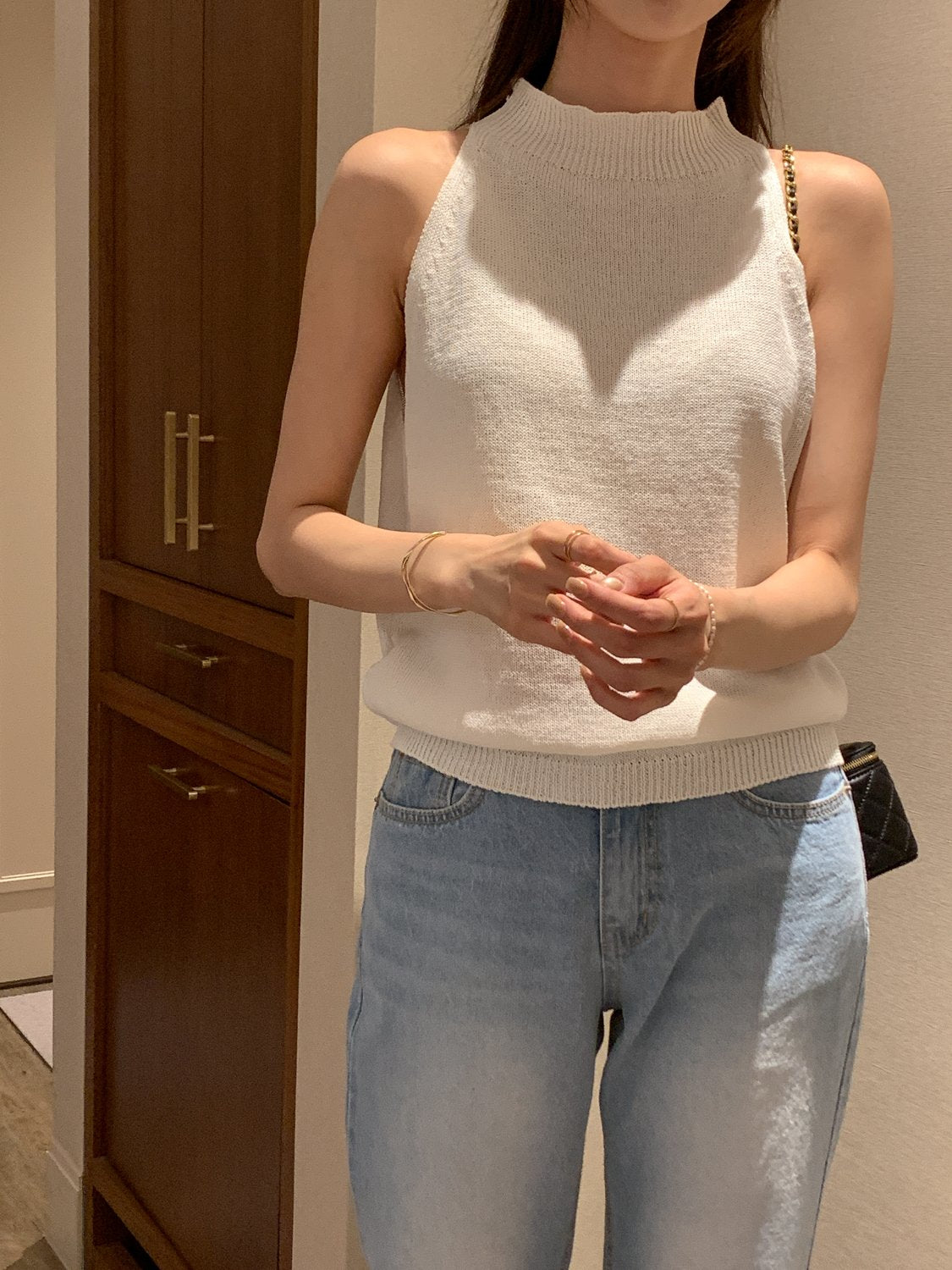 Paper Blend Halter Knit