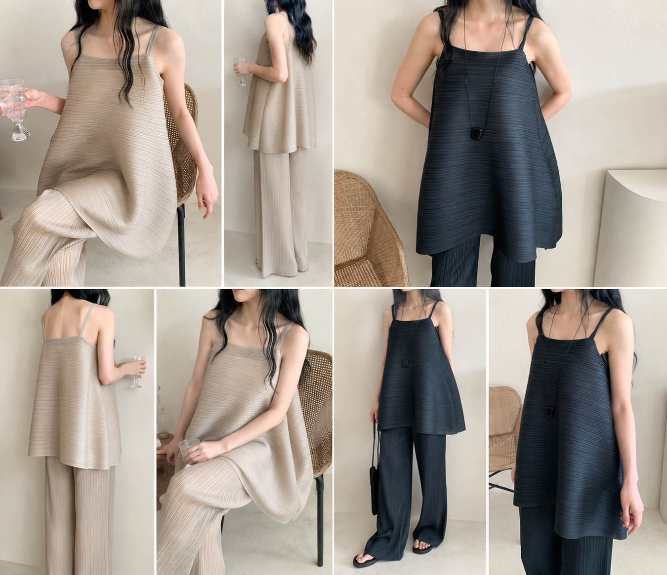 Pleats Flow Slip