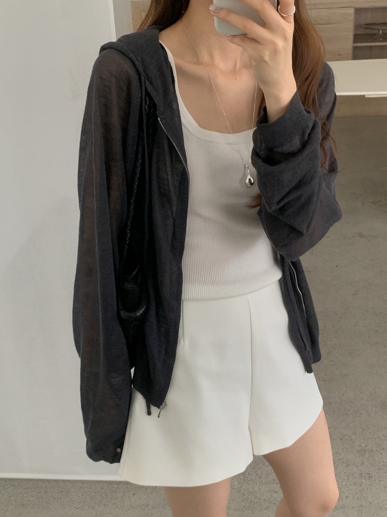 Linen Hooded Knit