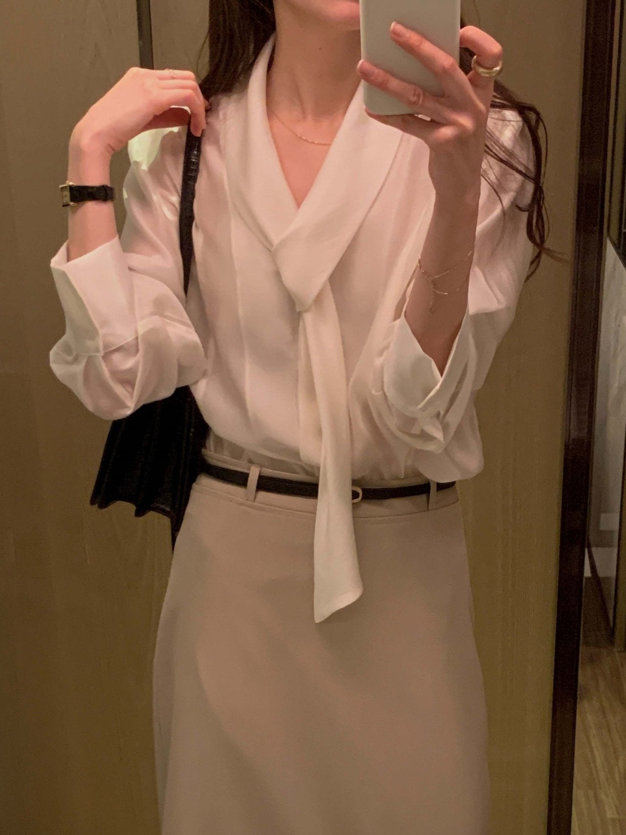 Scarf Detail Blouse