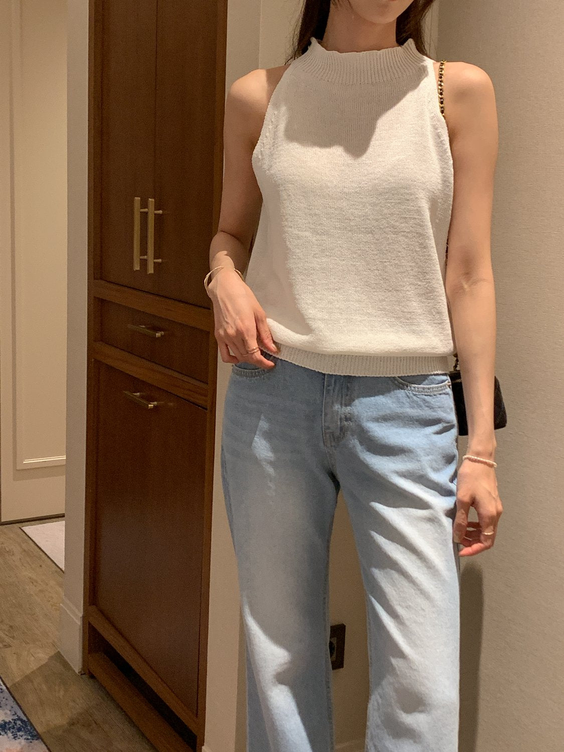 Paper Blend Halter Knit