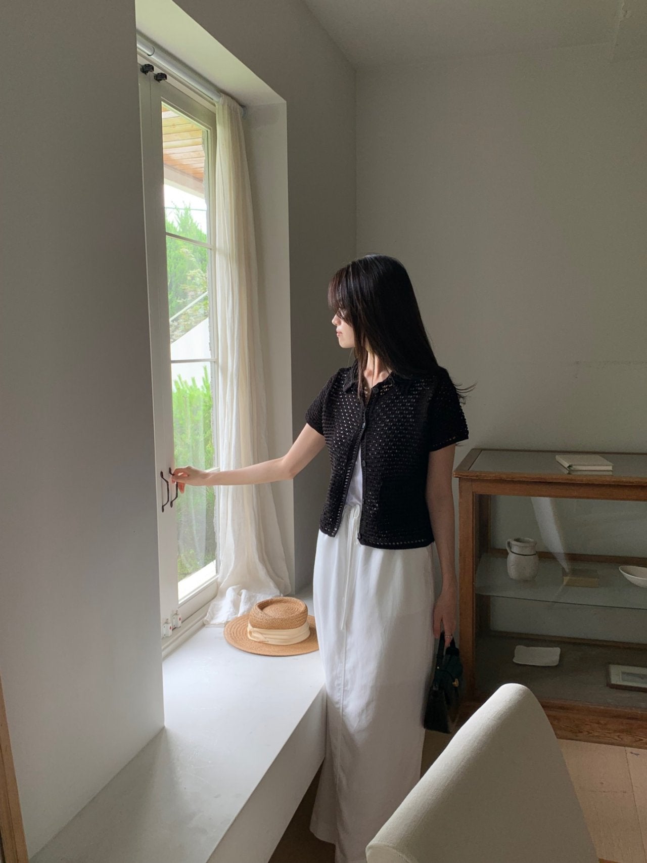 Lovely Knit Collar Cardigan