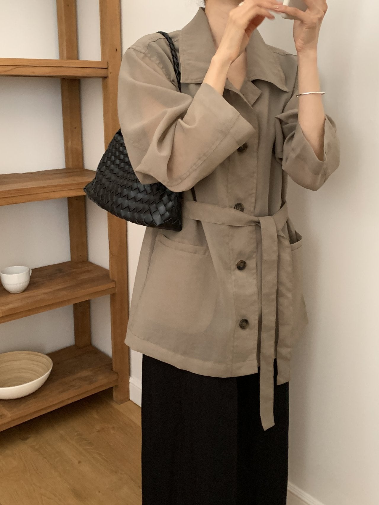 Linen-Blended Field Jacket