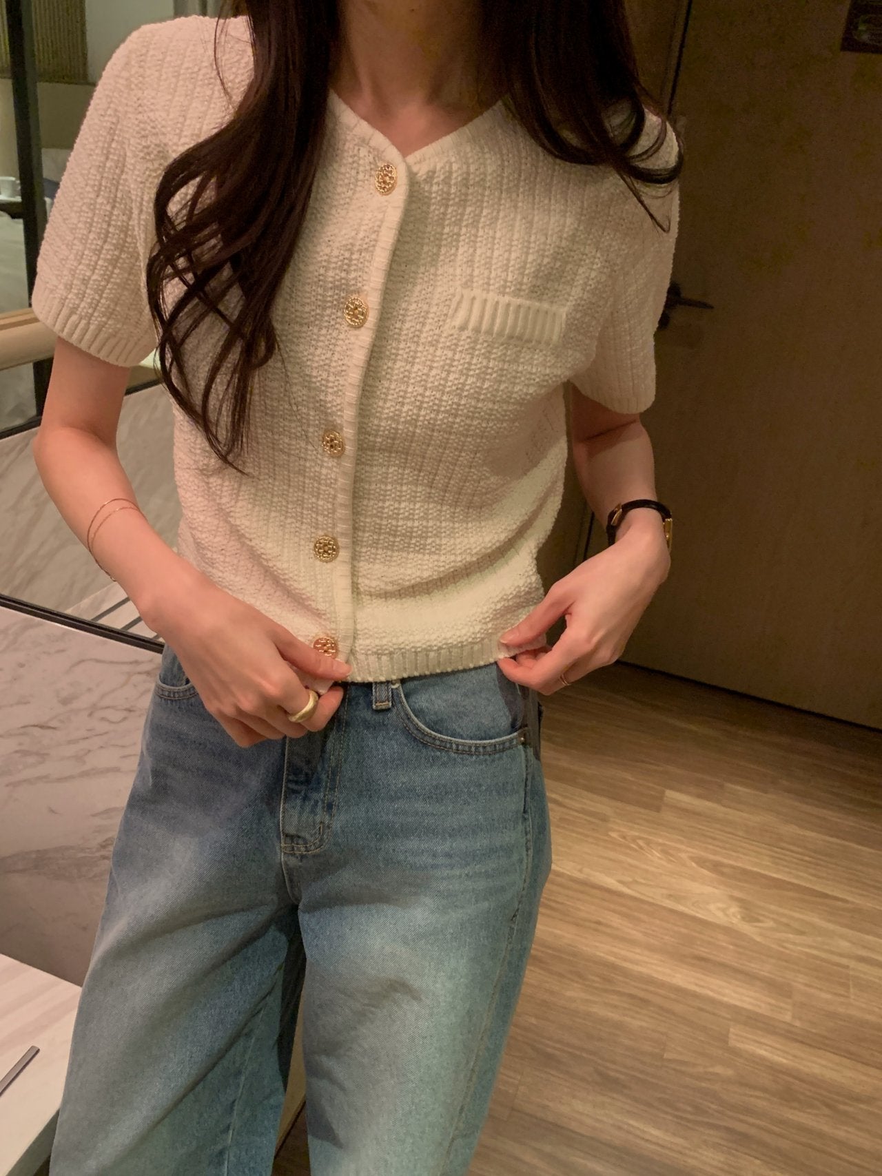 Weave Tweed Cardigan