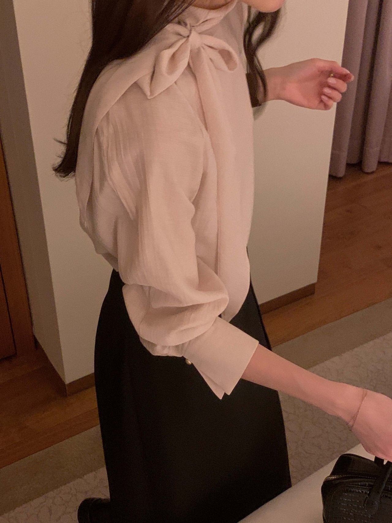 [Best Seller] Premium Raglan Tie Blouse