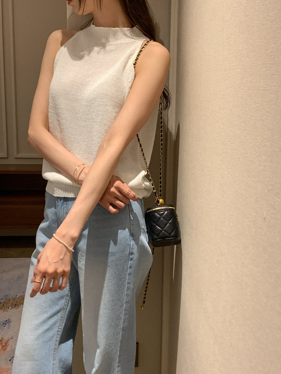 Paper Blend Halter Knit