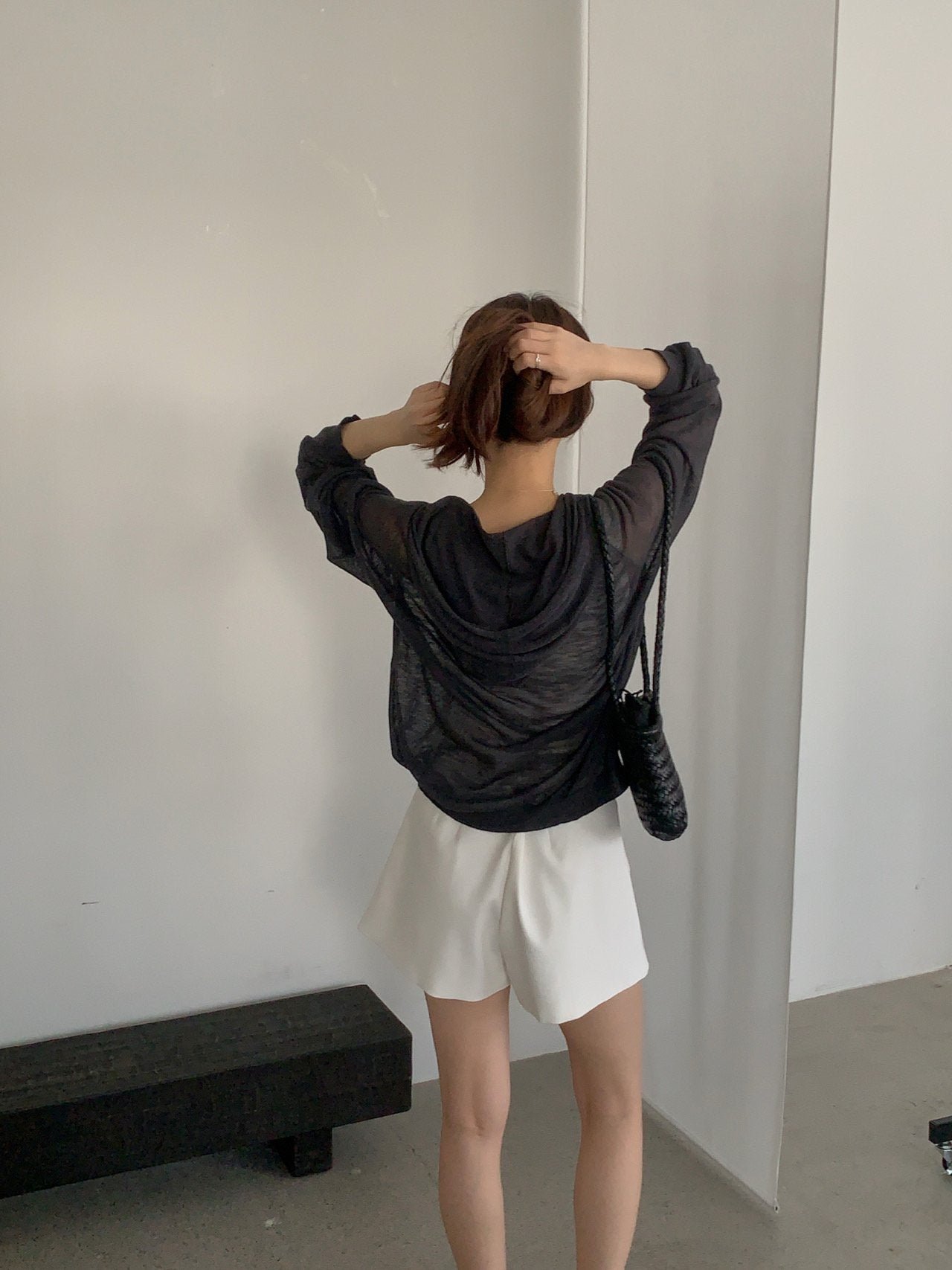 Linen Hooded Knit