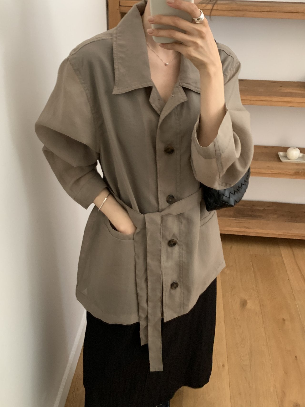 Linen-Blended Field Jacket