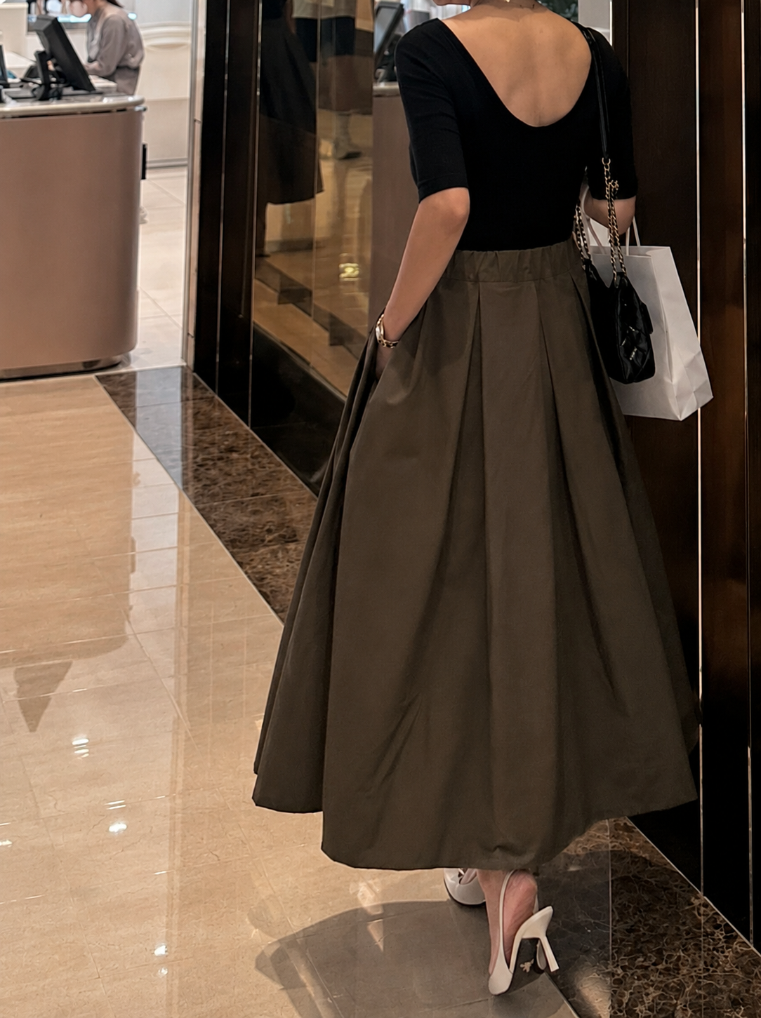Maxi Pleated Long Skirt
