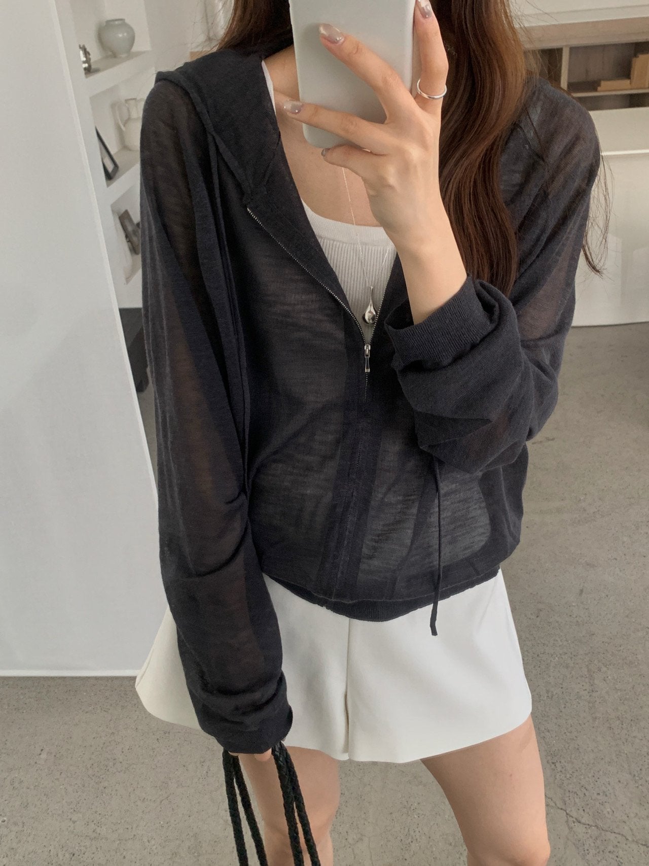Linen Hooded Knit