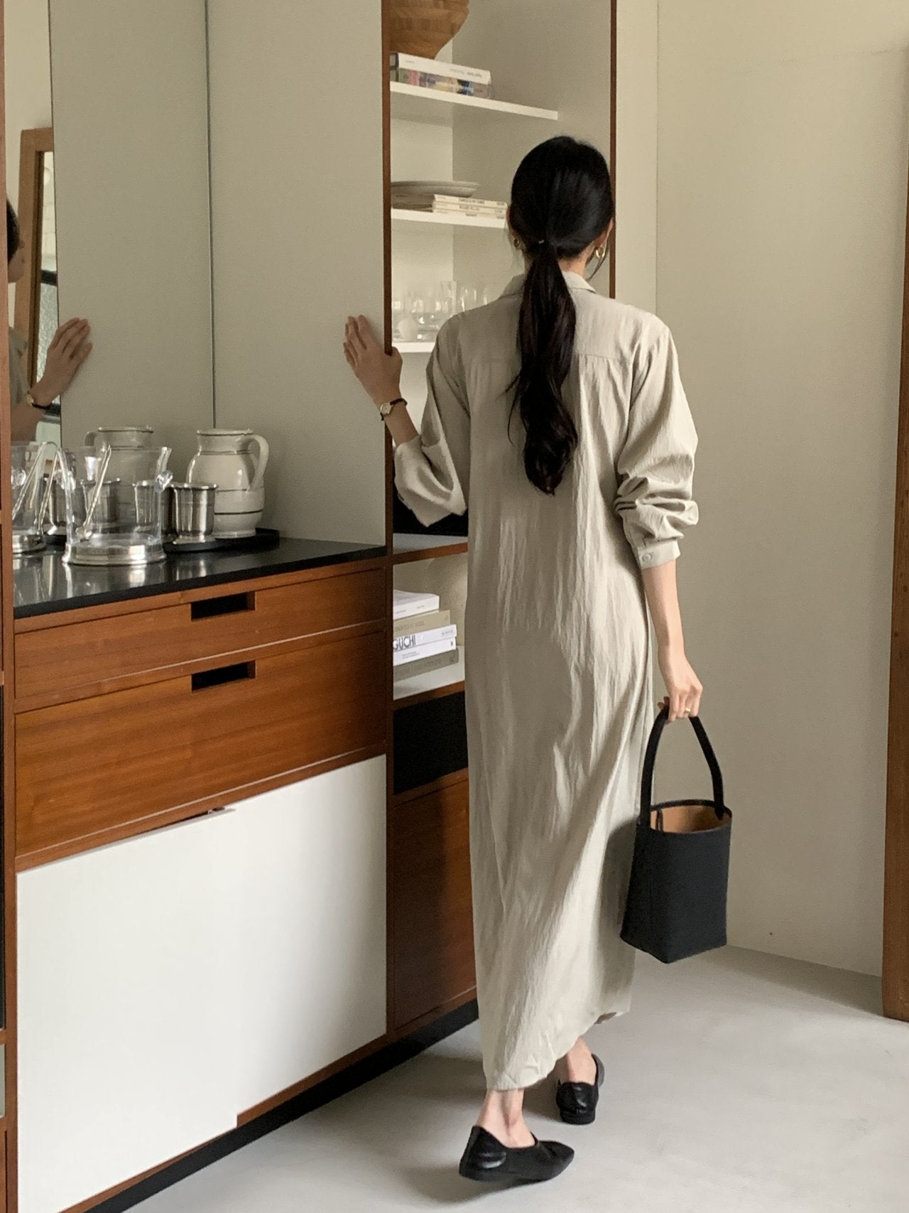 Trench-Style Shirt Dress