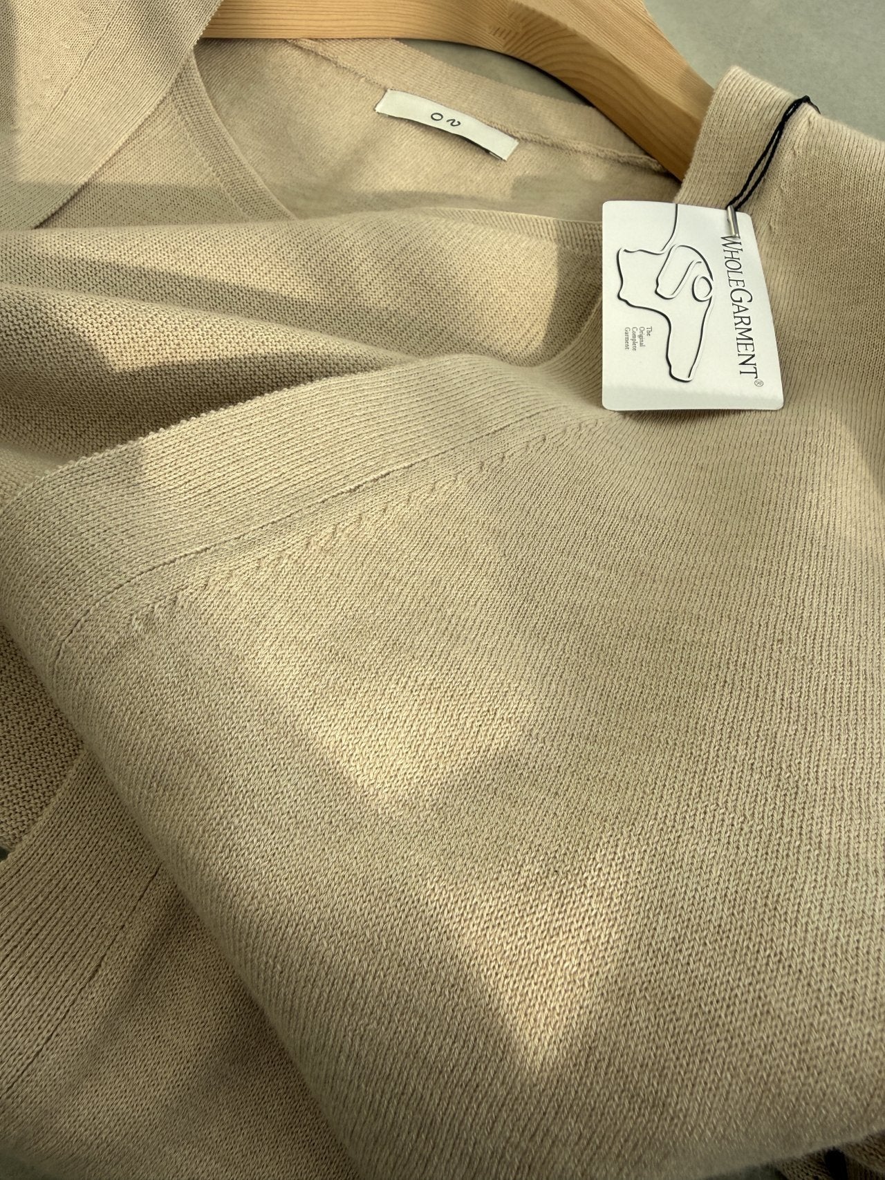 Signature Heart-Neck Cami & Cardigan Set - Beige