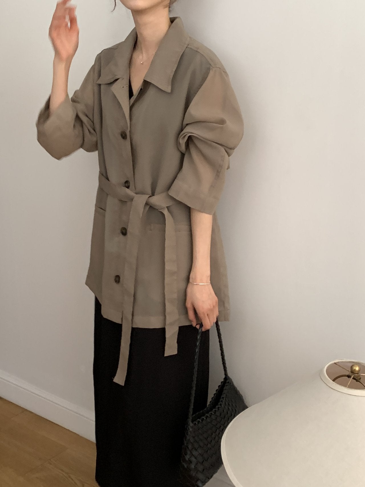 Linen-Blended Field Jacket