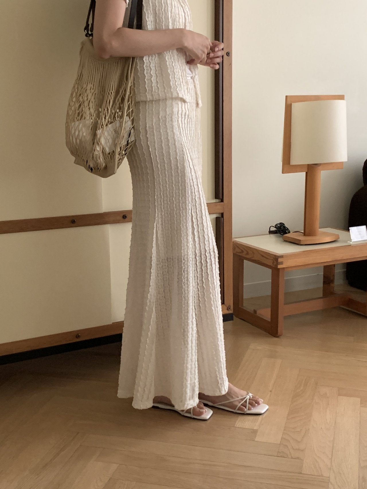 Wave Mermaid Cardigan & Skirt Set