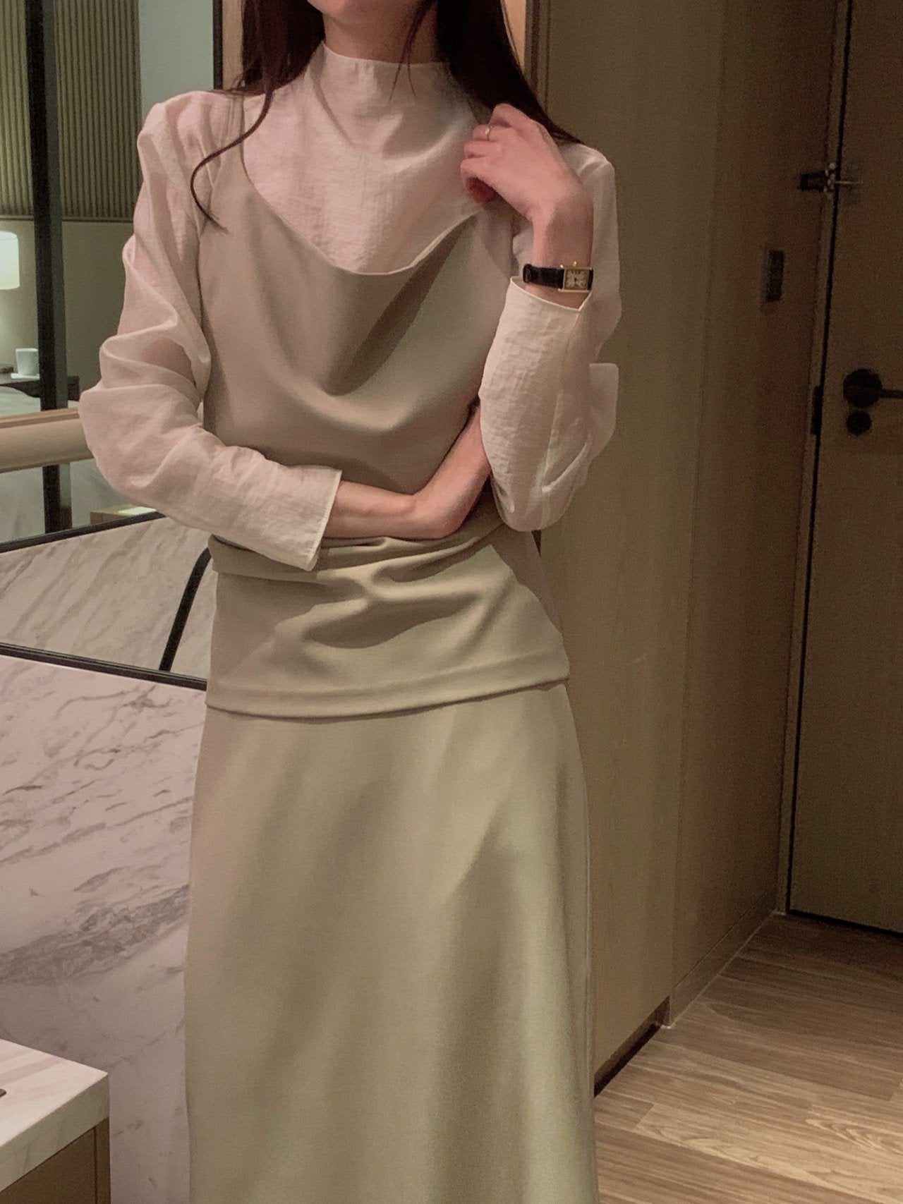 Convertible Drape Bustier