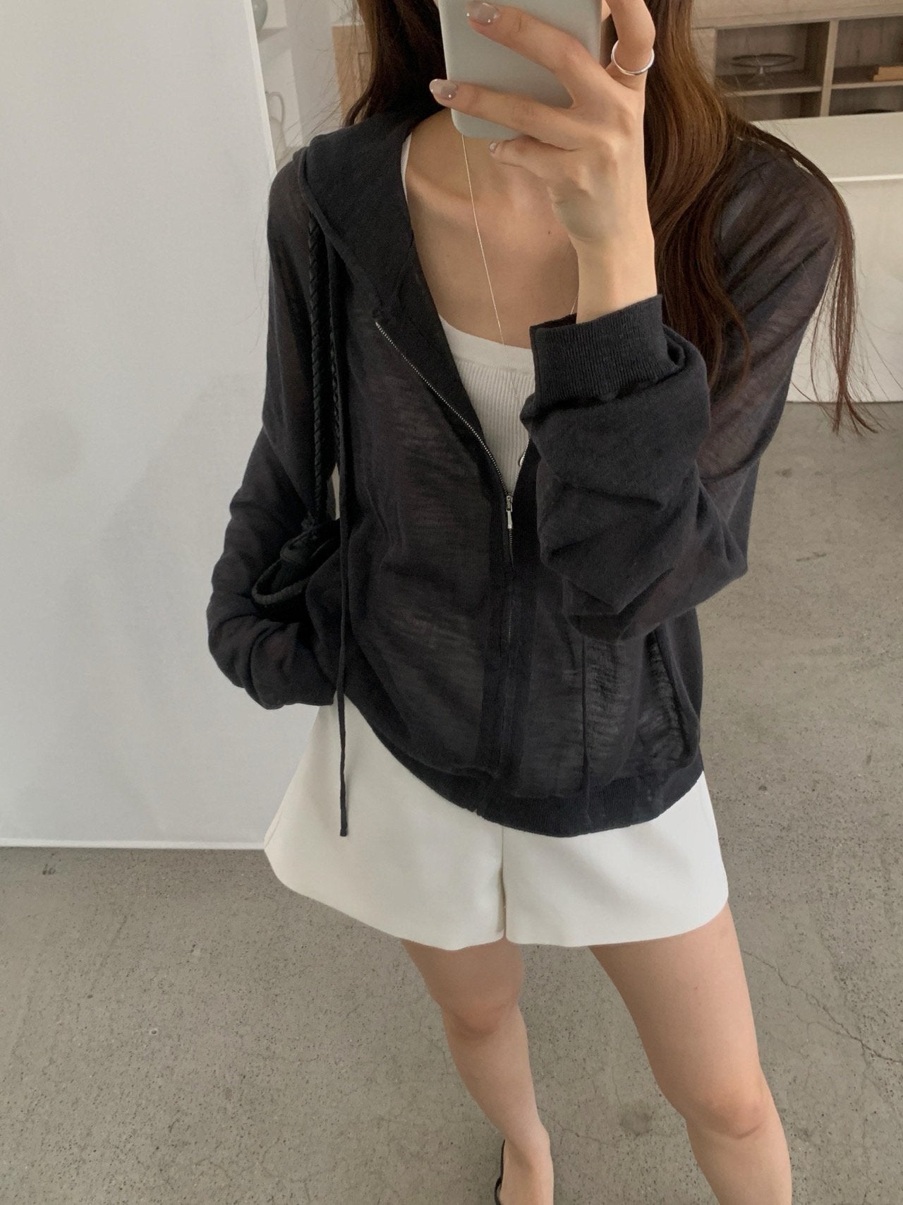 Linen Hooded Knit