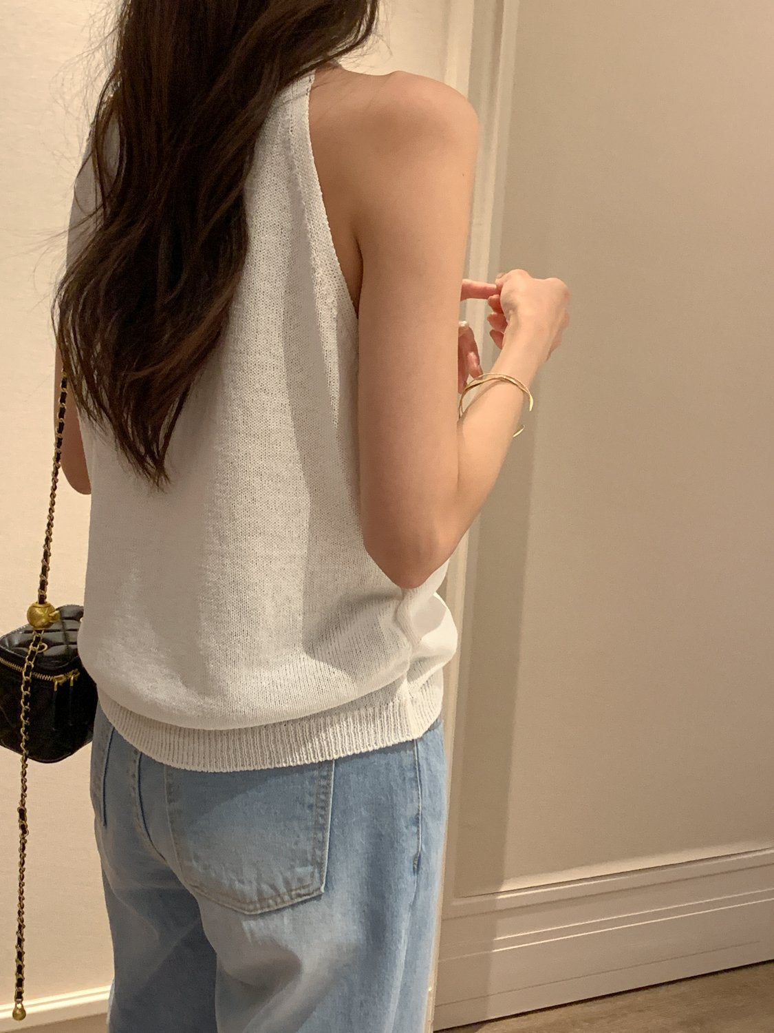 Paper Blend Halter Knit