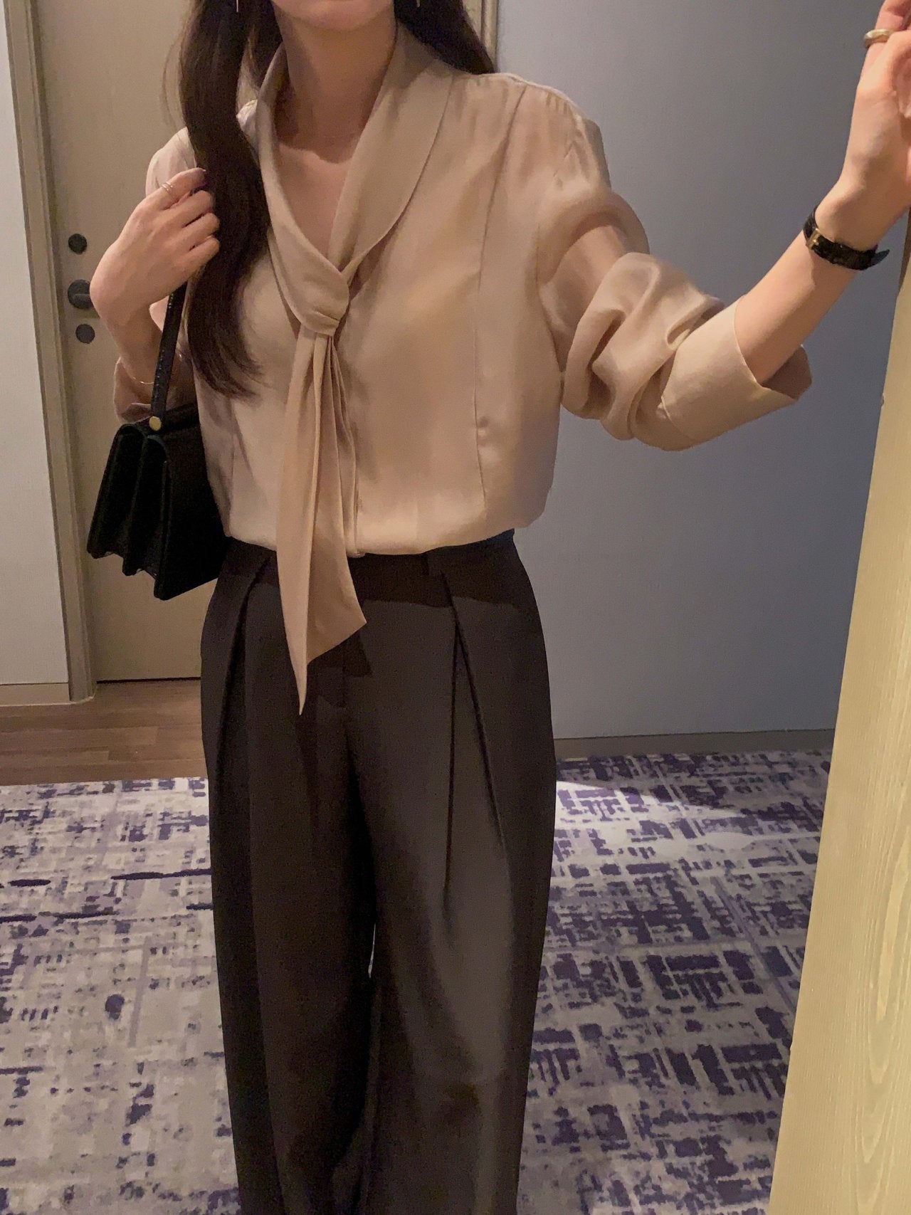 Scarf Detail Blouse