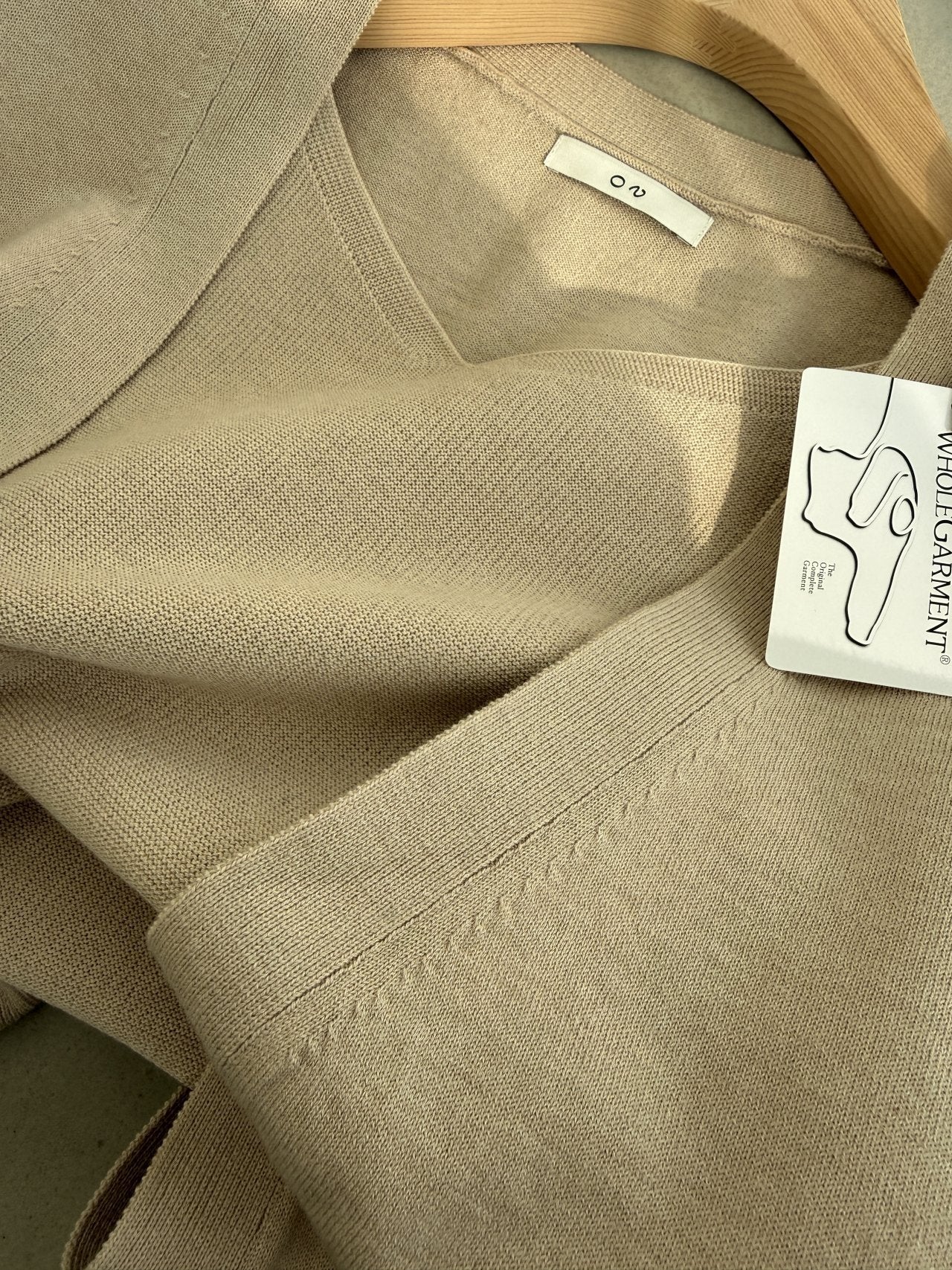 Signature Heart-Neck Cami & Cardigan Set - Beige