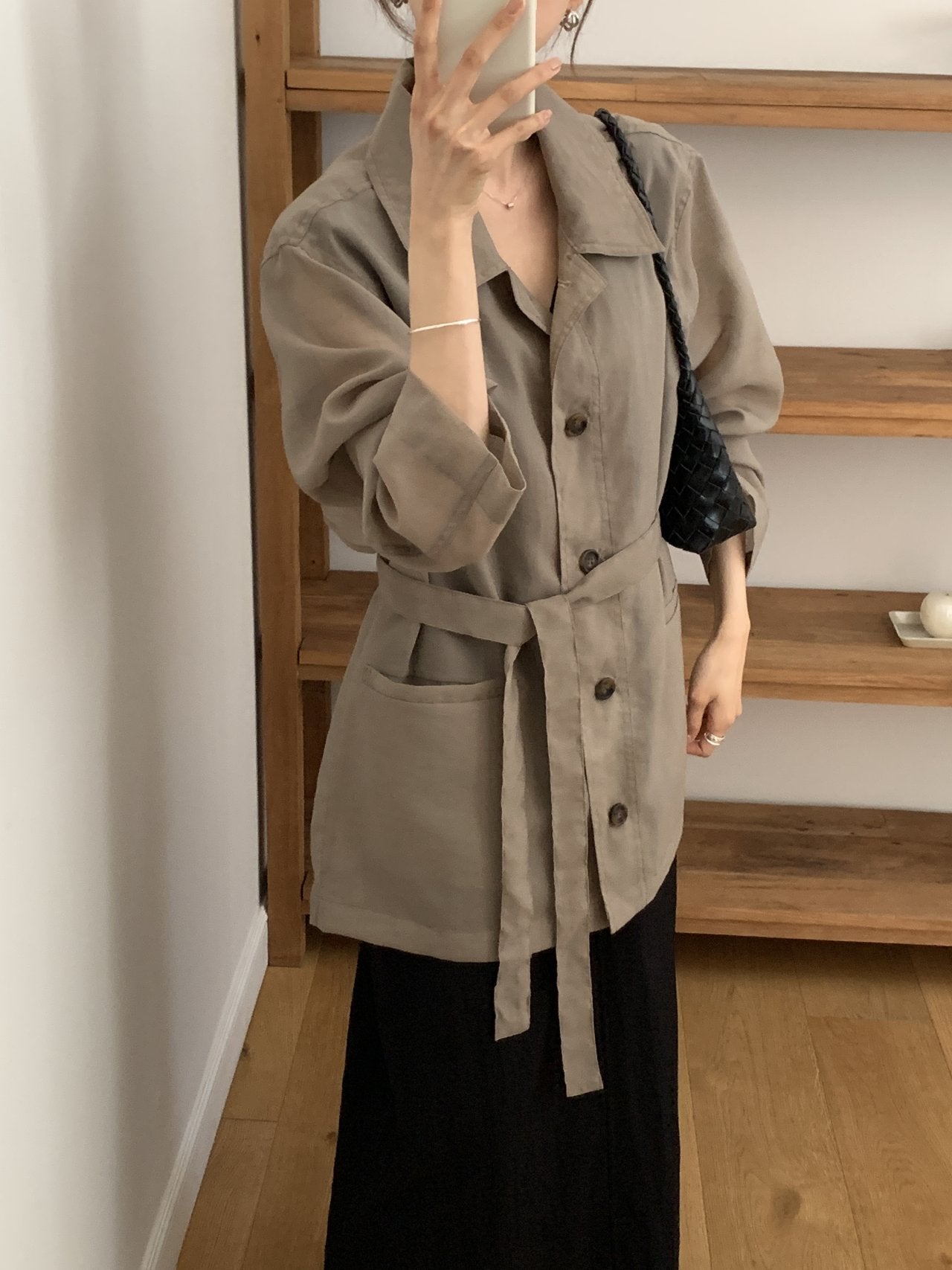 Linen-Blended Field Jacket