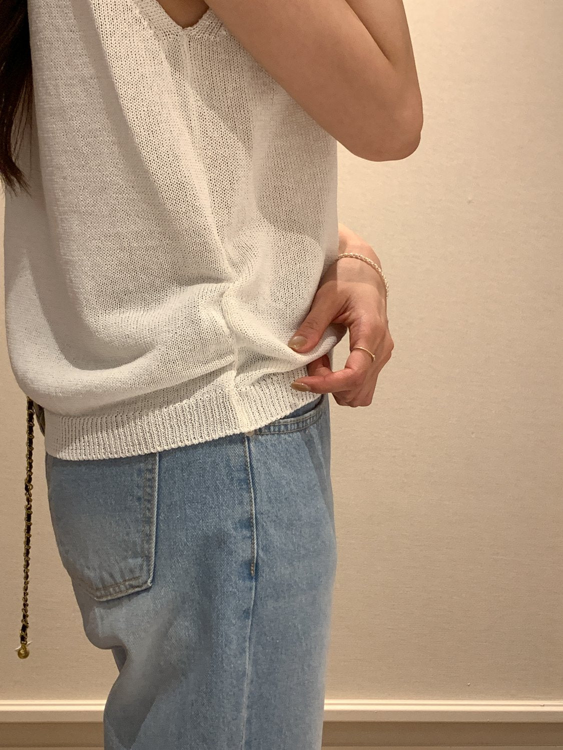 Paper Blend Halter Knit