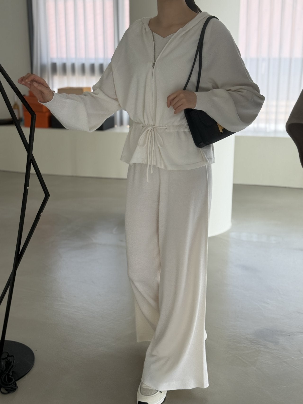 Premium Wool-Cotton Artisan Set-up - Ivory