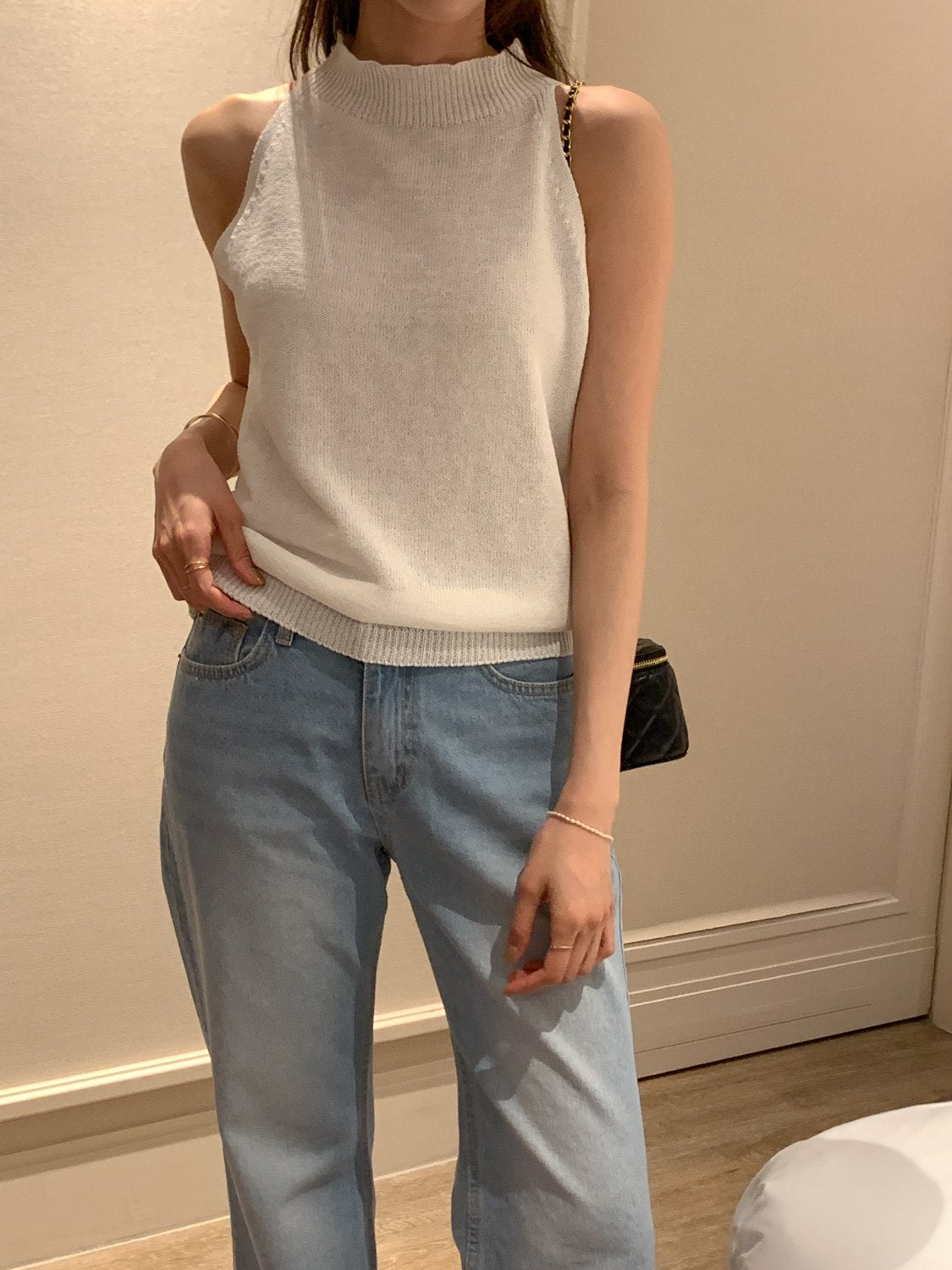 Paper Blend Halter Knit