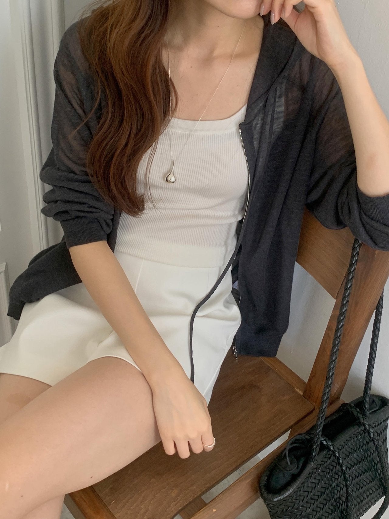 Linen Hooded Knit