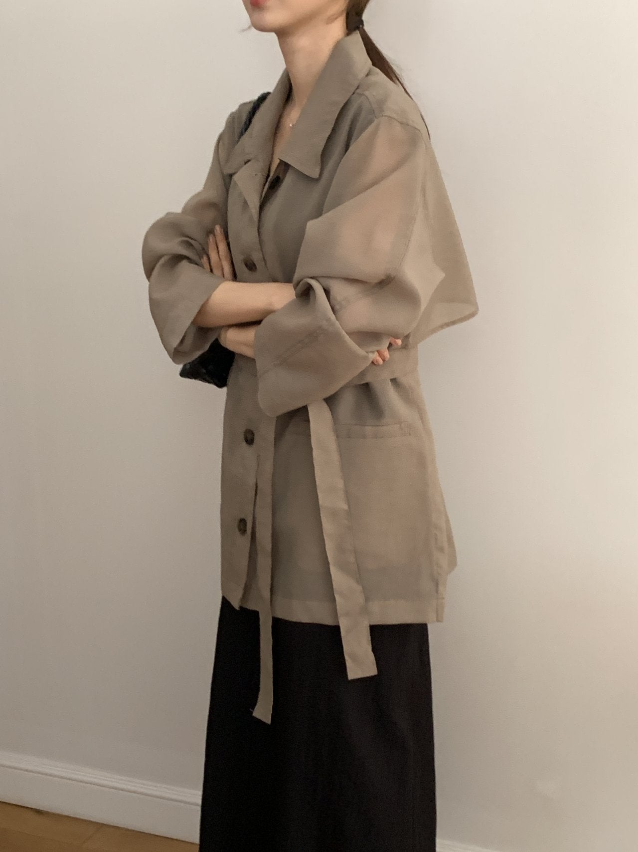 Linen-Blended Field Jacket