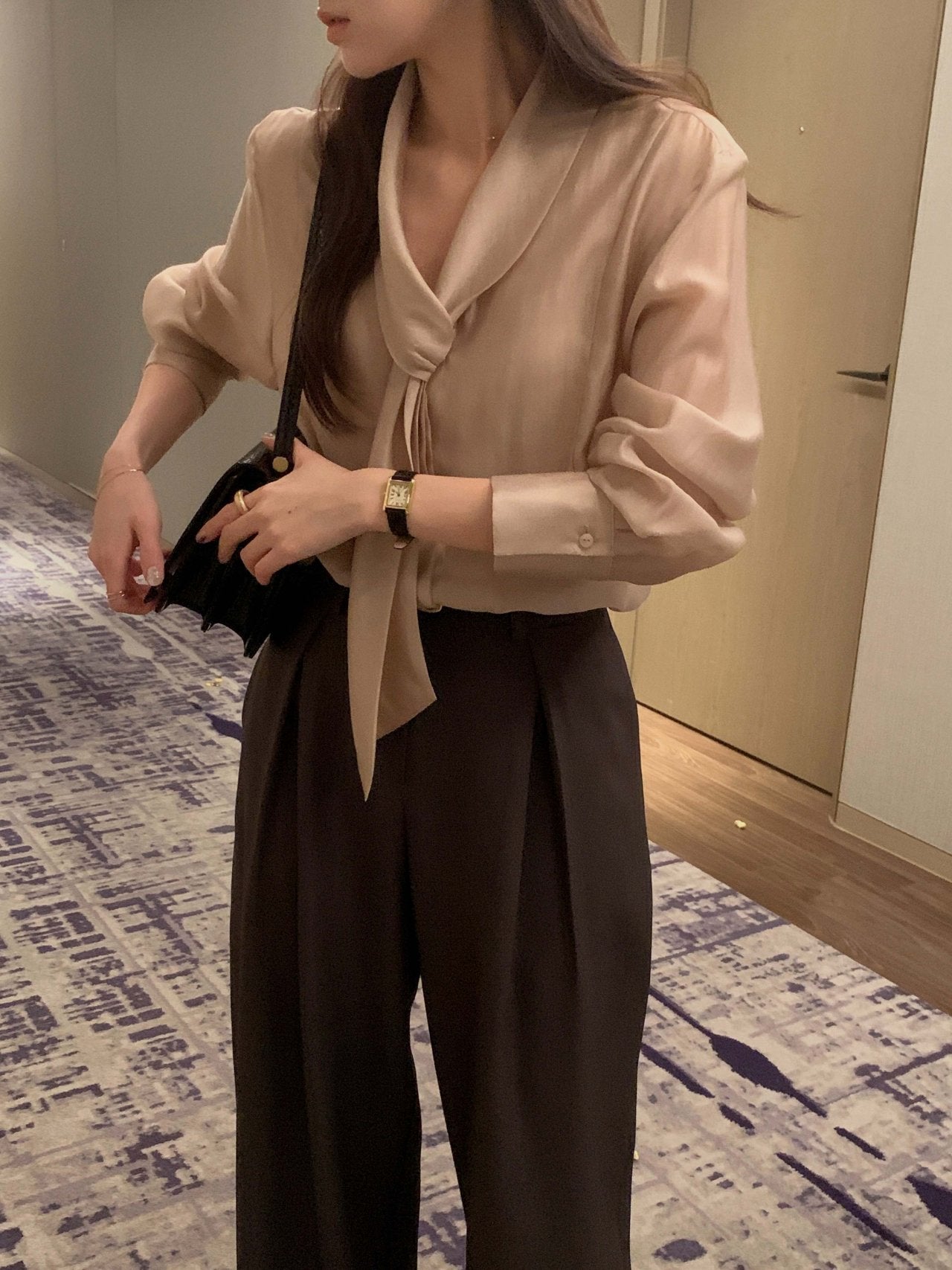 Scarf Detail Blouse