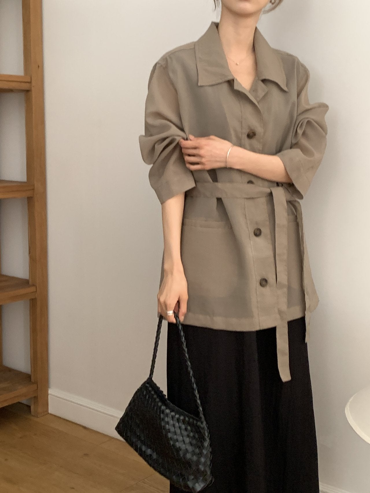 Linen-Blended Field Jacket