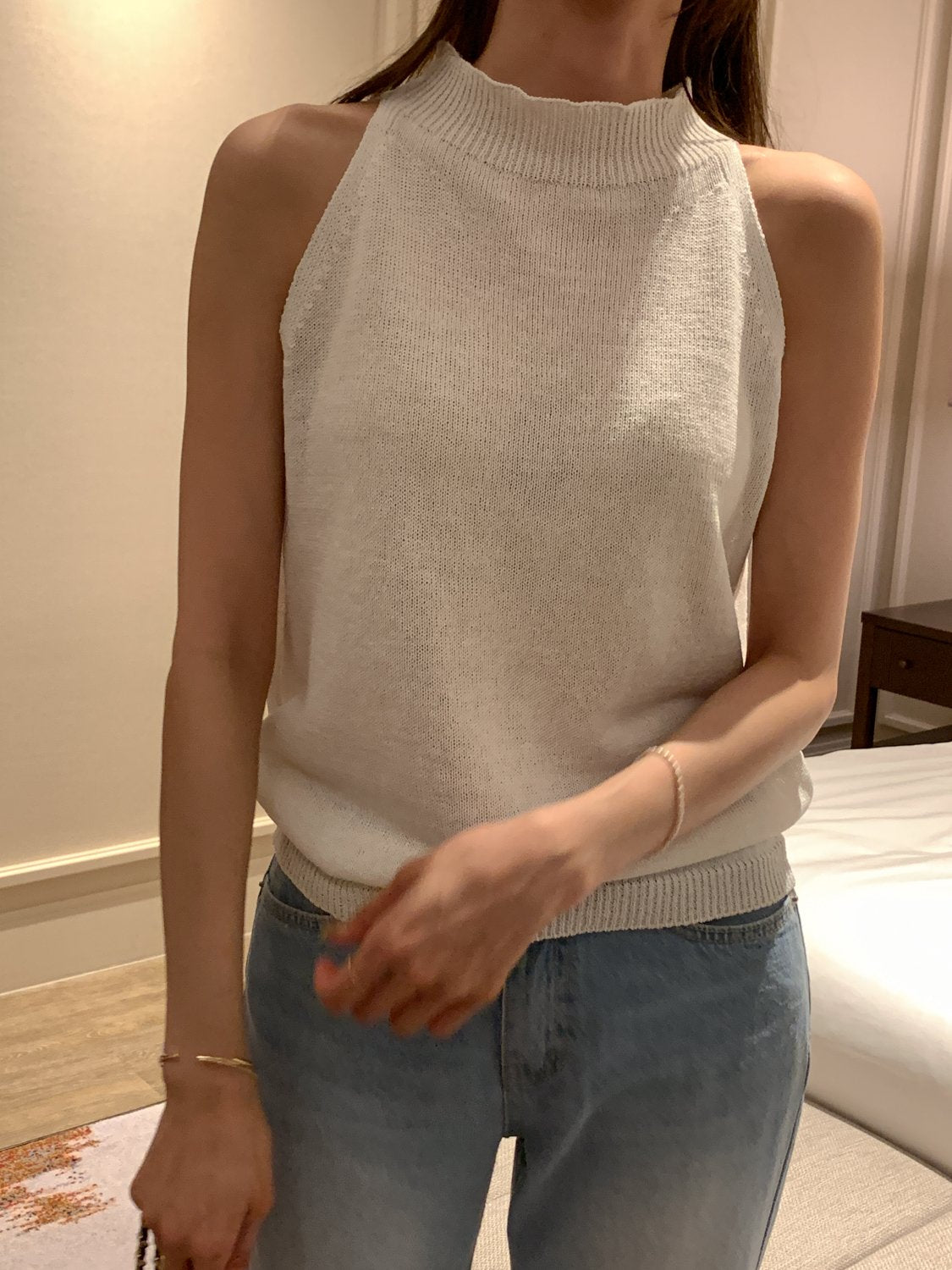 Paper Blend Halter Knit