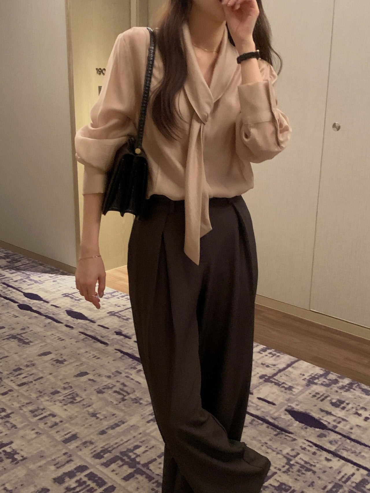 Scarf Detail Blouse