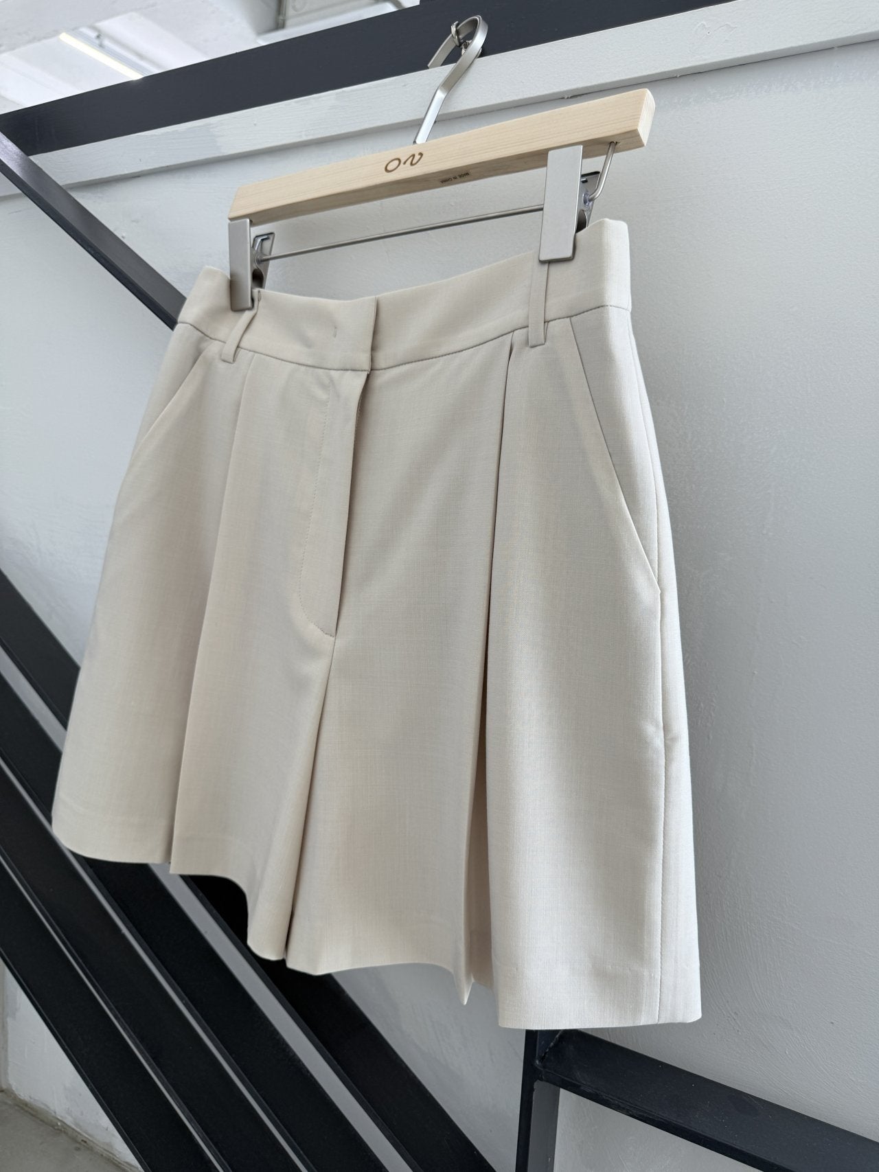 Summer Wool Tailored Suit Set - Light Beige