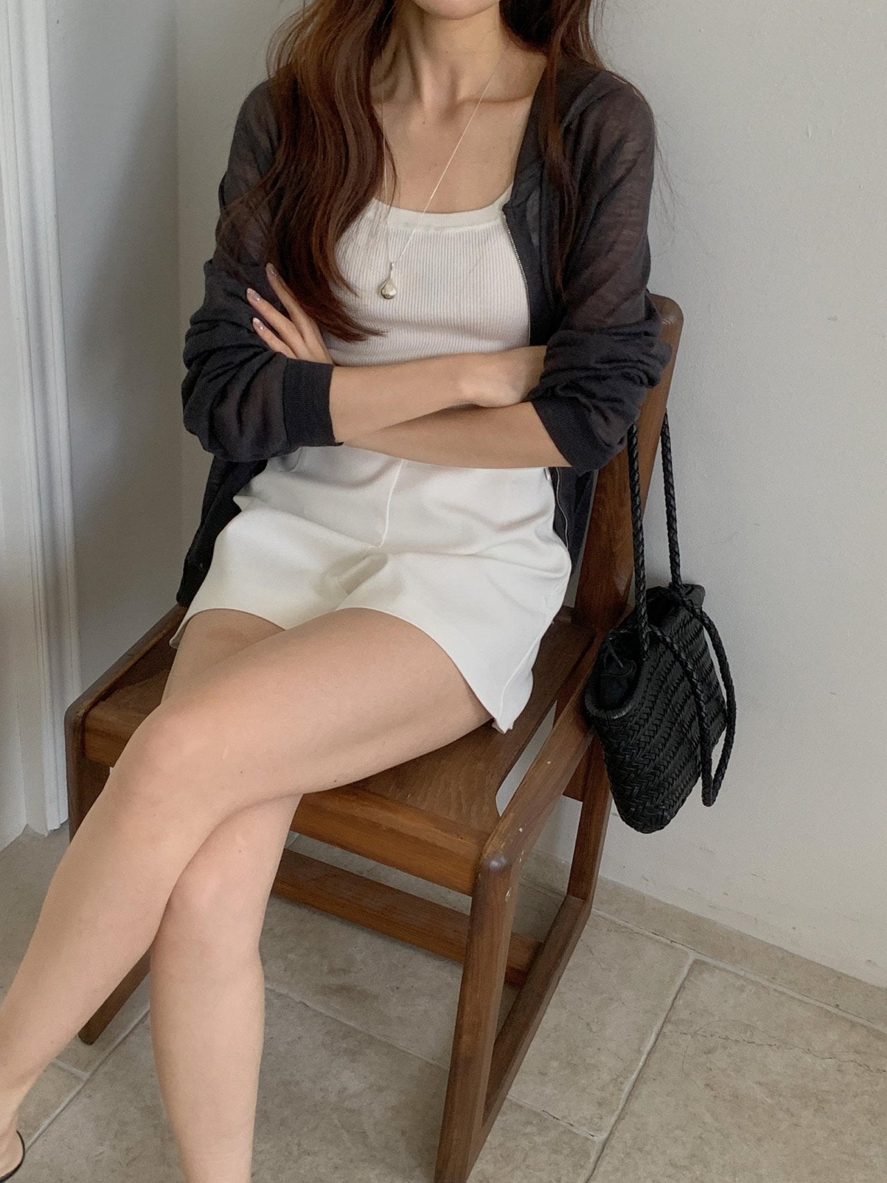 Linen Hooded Knit