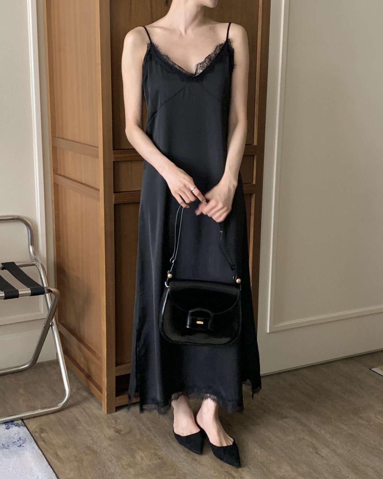 Satin Lace Dress