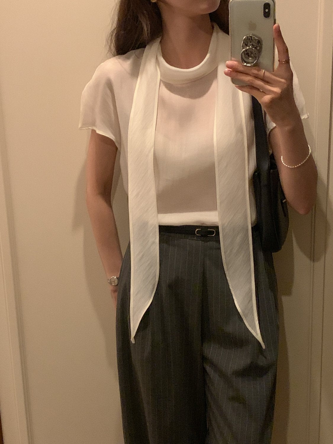 Multi-Tie Tencel Blouse