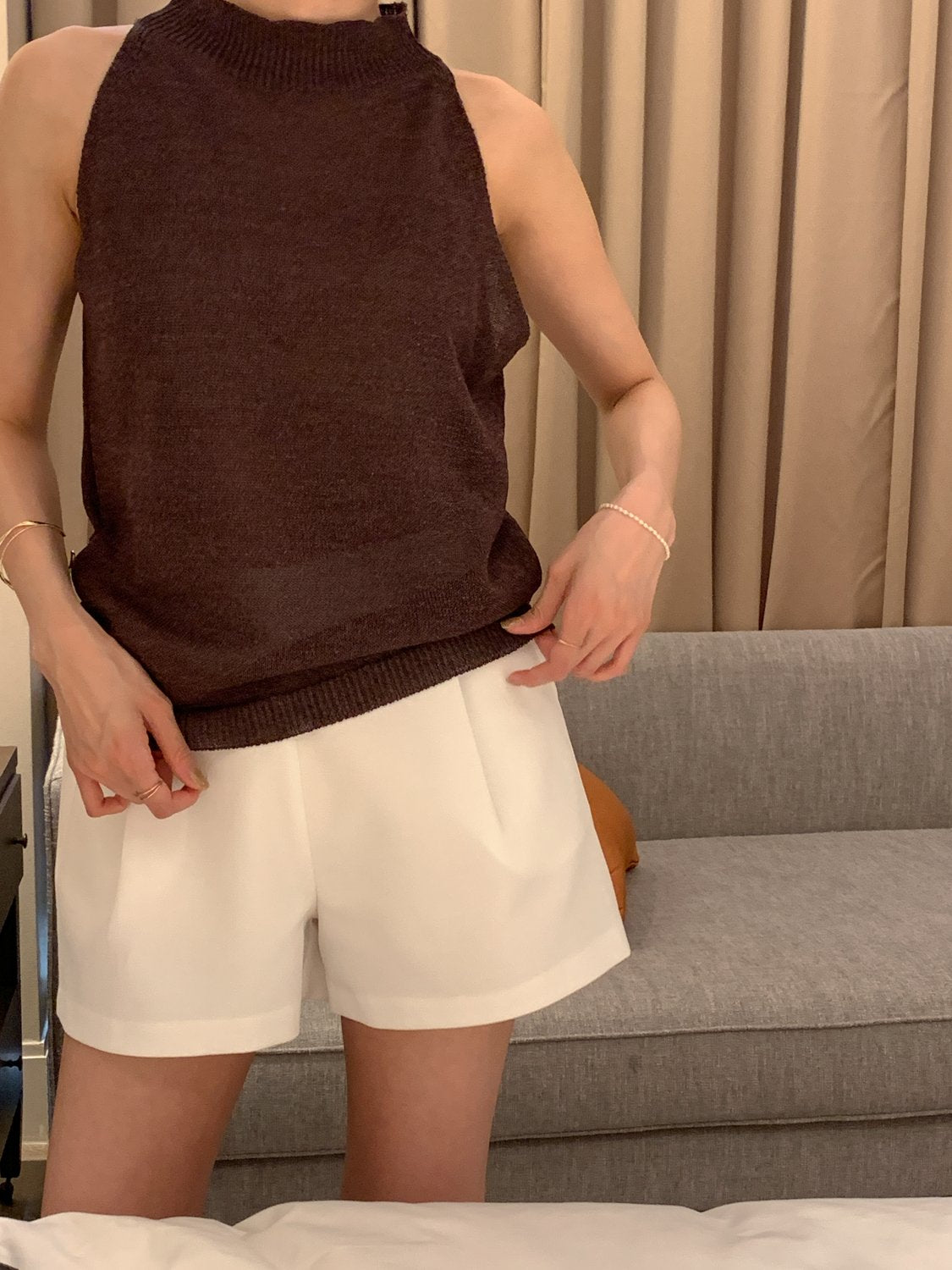 Paper Blend Halter Knit